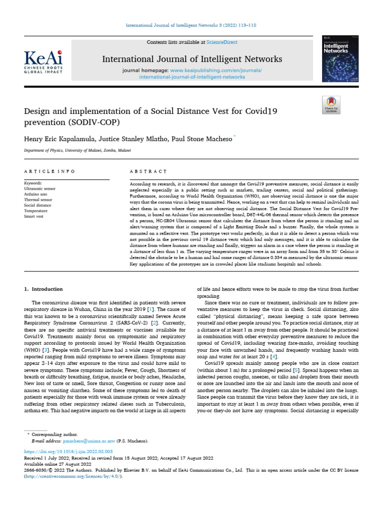 Social Distance Vest for COVID-19 Safety | PDF