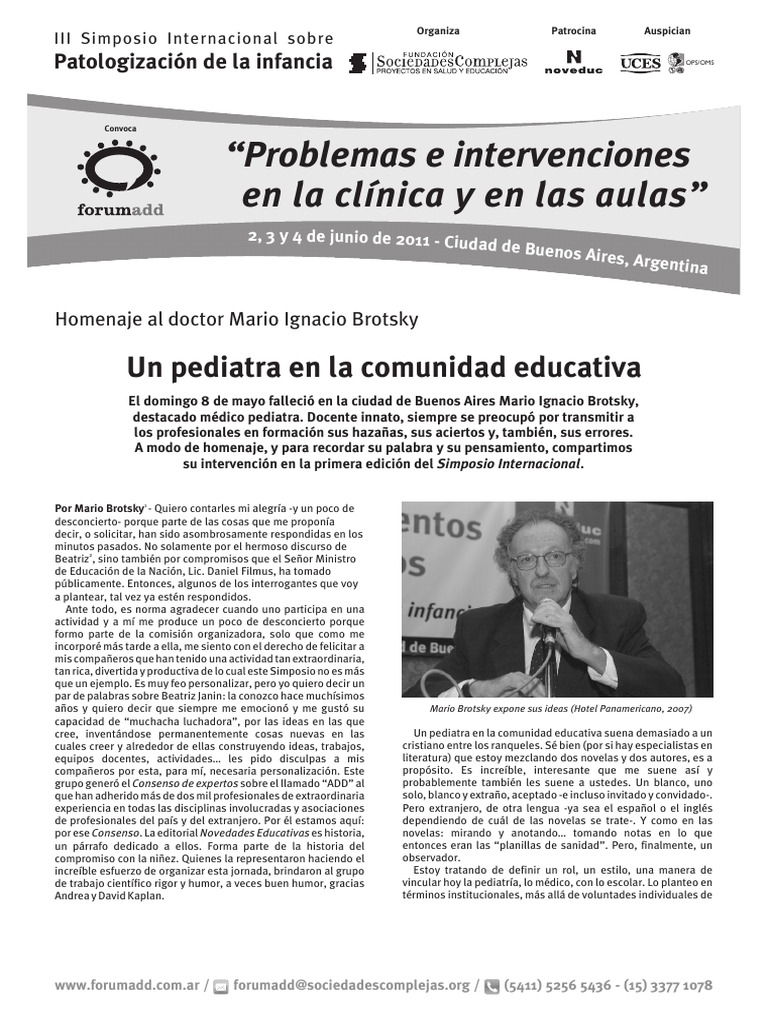 Intervenciones en Clínica y Educación | PDF | Pediatría