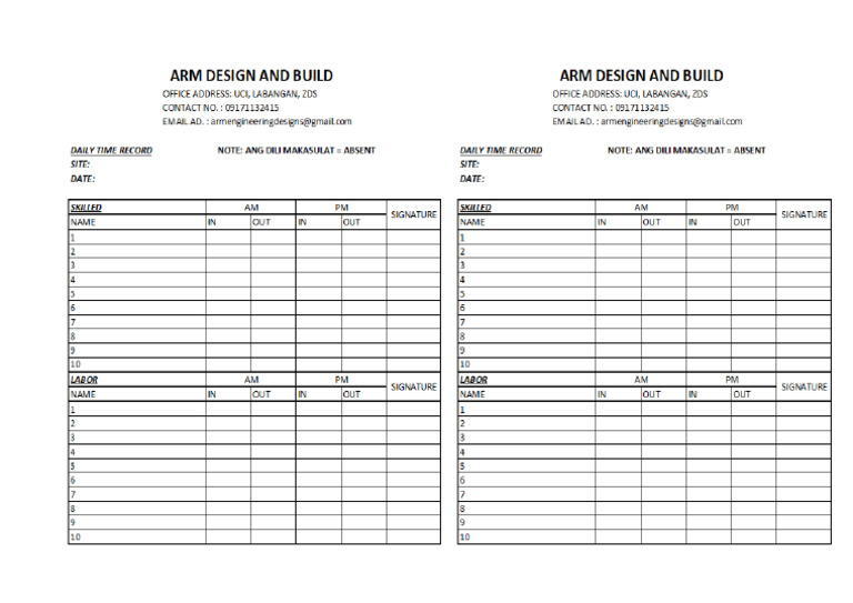 Arm DTR | PDF