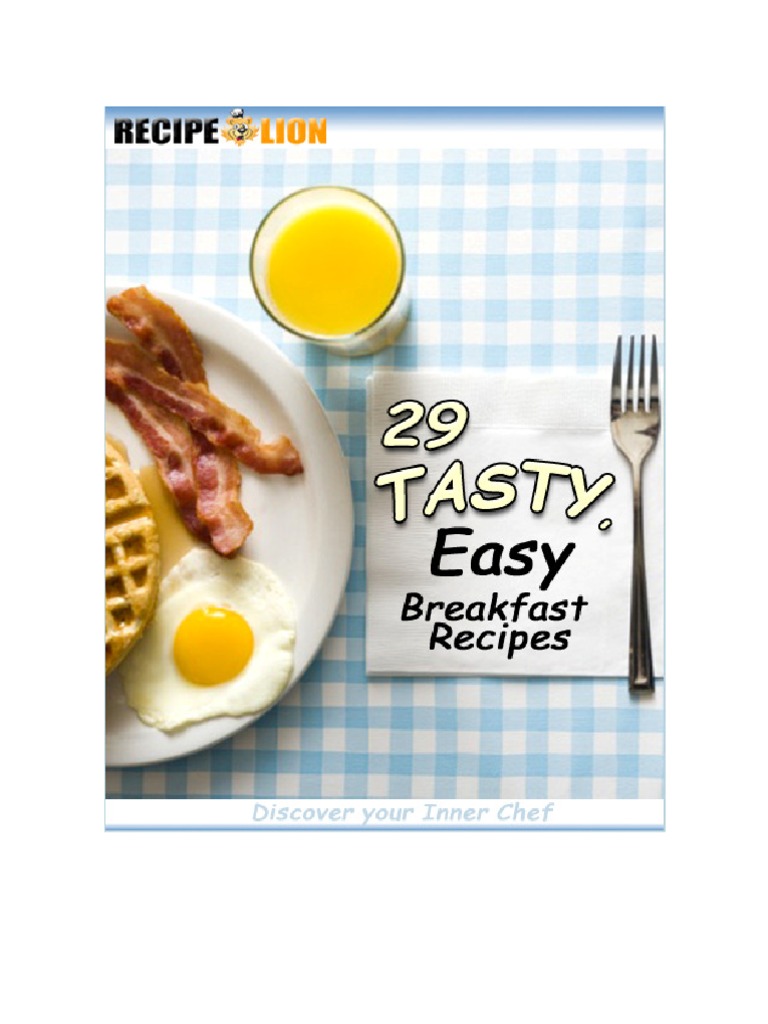 29 Easy Tasty Breakfast Recipes | PDF