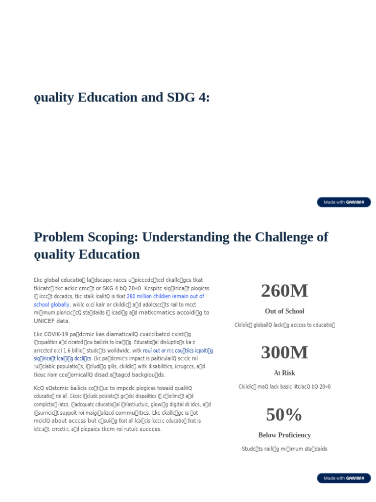Quality Education and SDG 4 | PDF