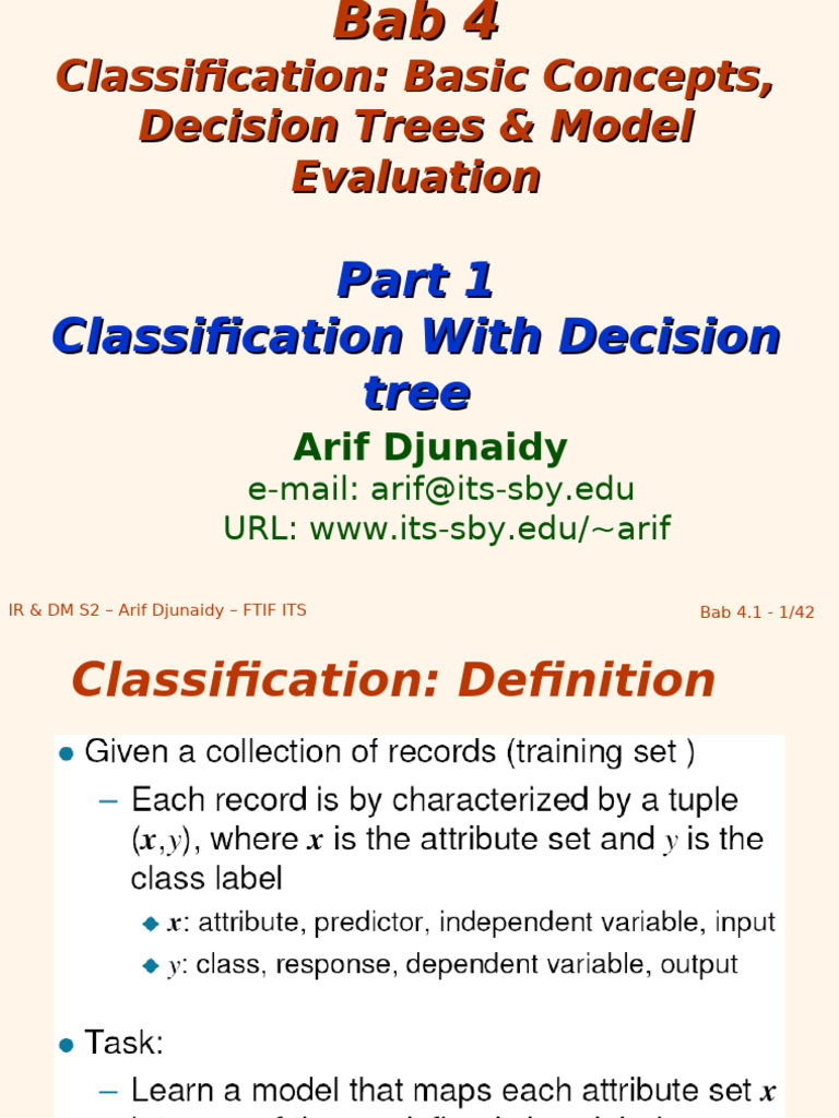 Bab 04 - Classification Part-1 | PDF | Computer Programming | Machine ...