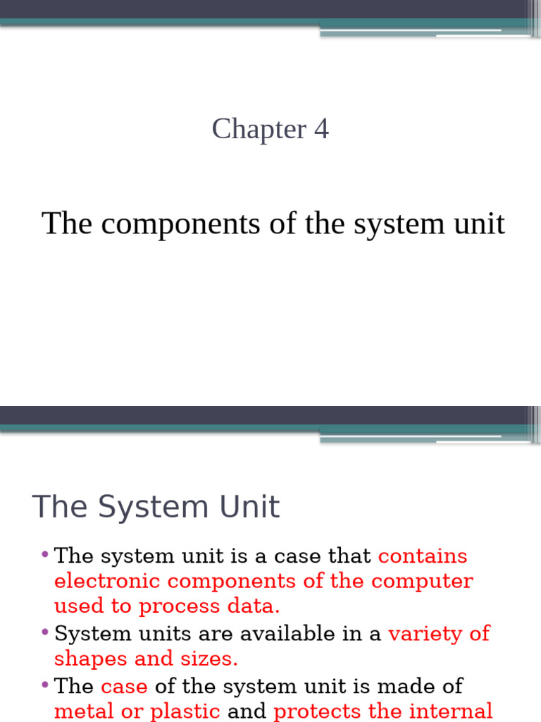 Understanding Computer System Units | PDF | Random Access Memory ...