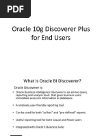 Oracle BI Discoverer Function Training New PDF