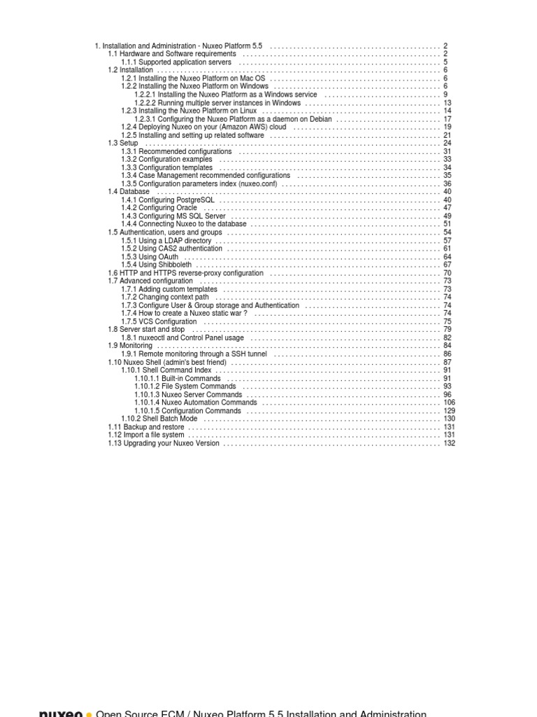 Nuxeo Platform 5.5 Administration Documentation | PDF | Advanced ...