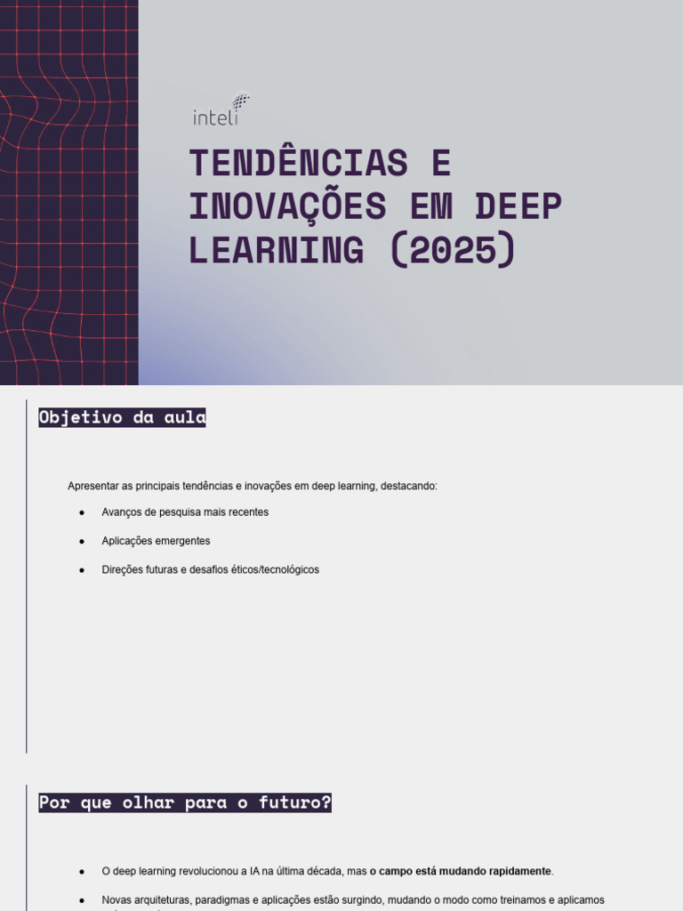 Tendências em Deep Learning 2025 | PDF | Aprendizagem profunda ...