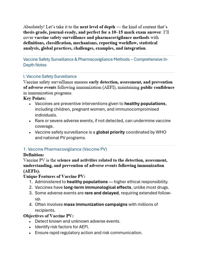 pvpi unit 3 | PDF | Pharmacovigilance | Vaccines