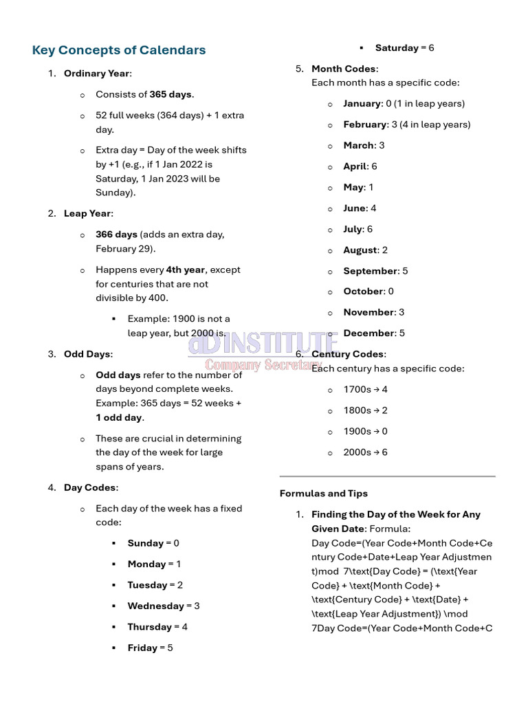 Key Calendar Concepts Explained | PDF | Inference | Climate Change