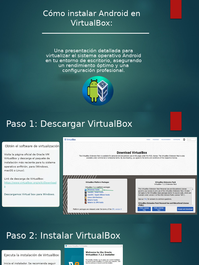 Instalar Android en VirtualBox paso a paso | PDF | Hardware de la ...