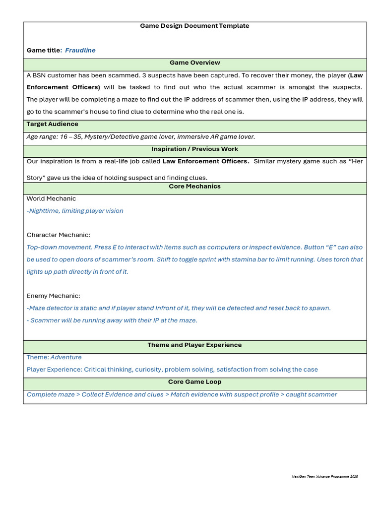 Game Design Document (GDD) | PDF