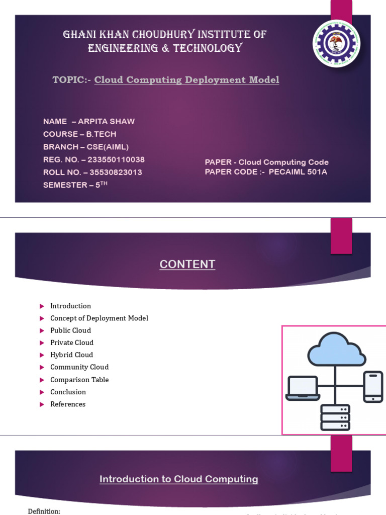 Cloud Computing Deployment Models Explained | PDF | Cloud Computing ...