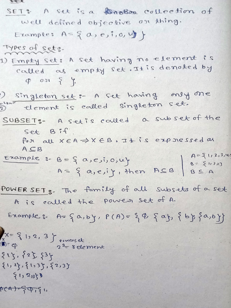 Discrete Mathematics Handwritten Notes Part1 | PDF