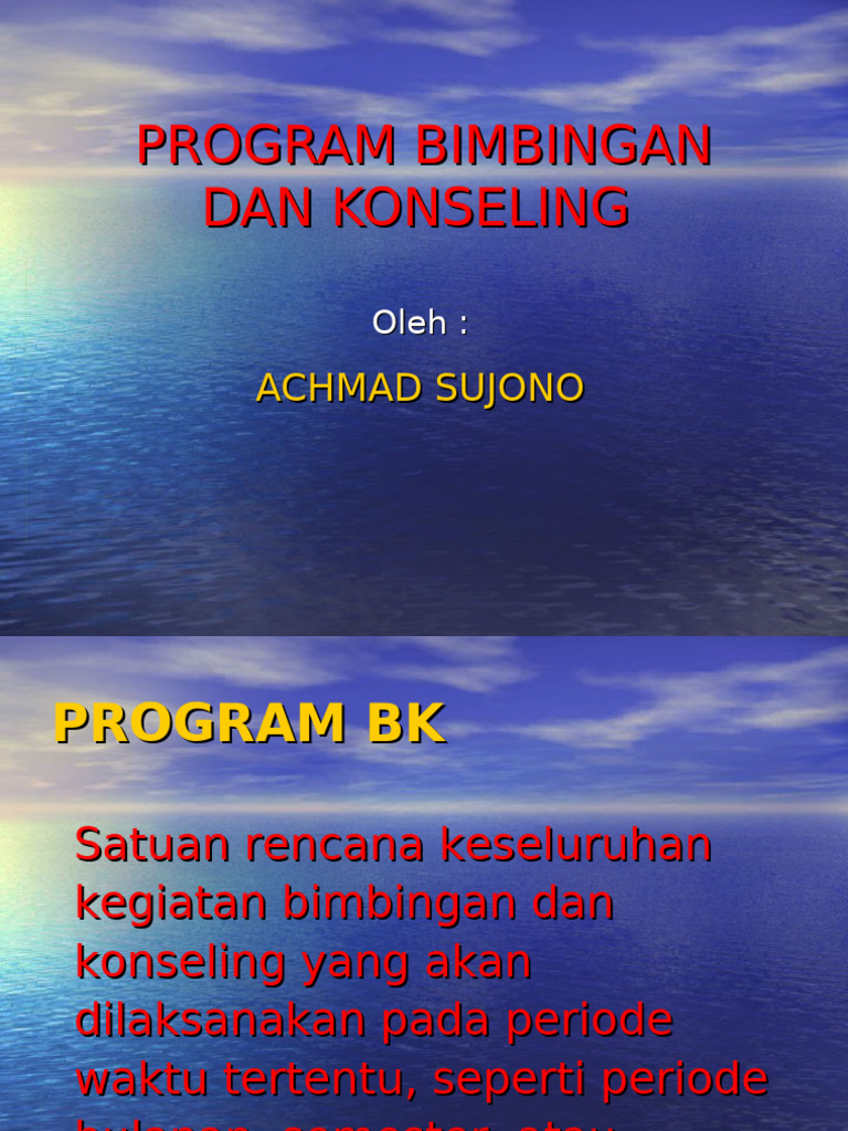 Penyusunan Program BK | PDF