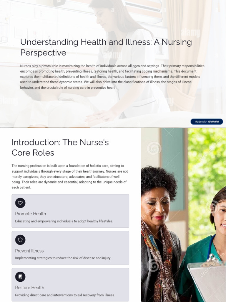 Understanding Health and Illness A Nursing Perspective | PDF | Nursing ...