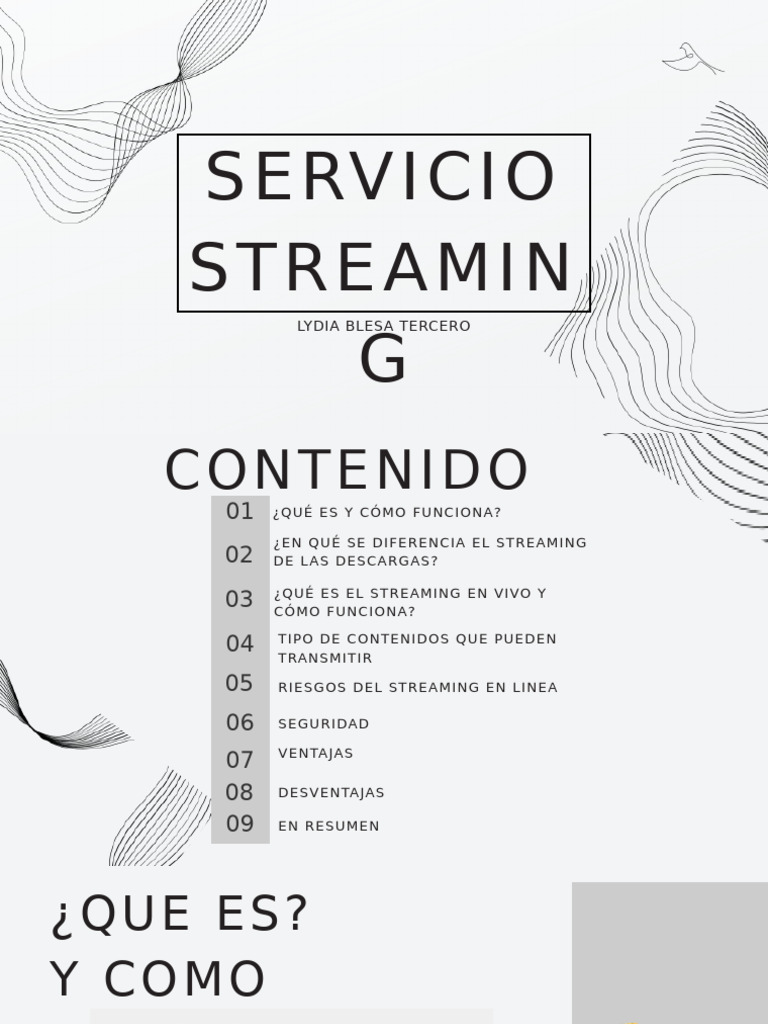 Qué es un servicio de streaming | PDF | Streaming Media | Multimedia