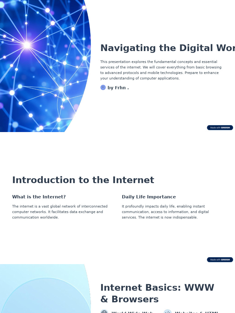 Internet Basics and Essential Services | PDF | World Wide Web ...