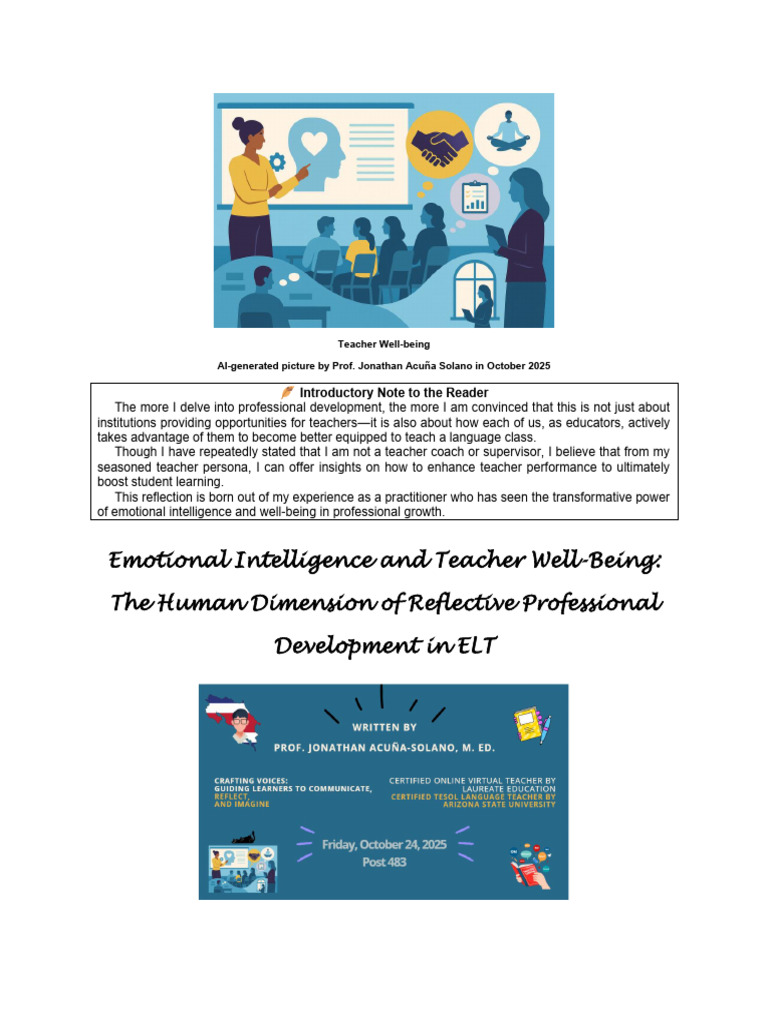 Emotional Intelligence in Teacher PD | PDF | Learning | Emotional ...