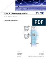 EJBCA Driver Technical Description v1.0