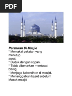 Peraturan Di Tempat Beribadat