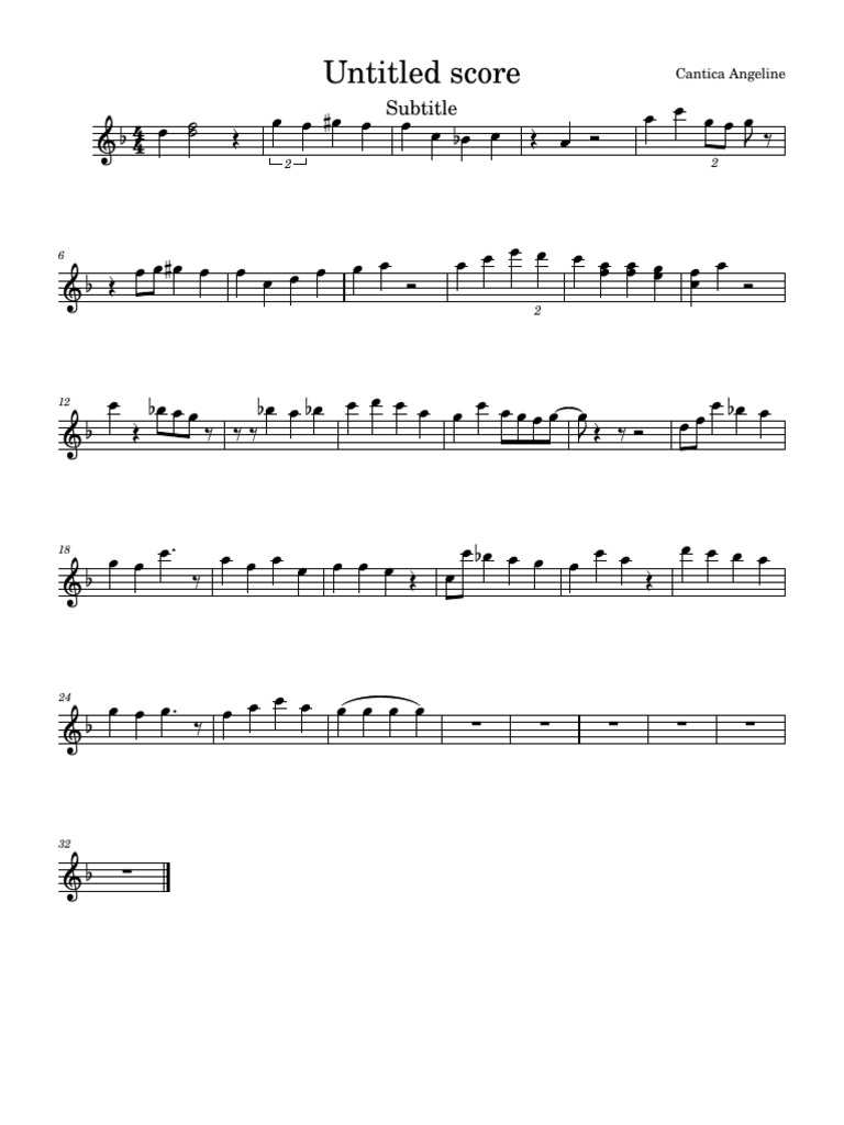 Untitled Score: Subtitle | PDF