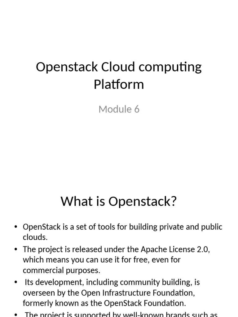 33-Module 6-09-11-2023 | PDF | Open Stack | Computer Network