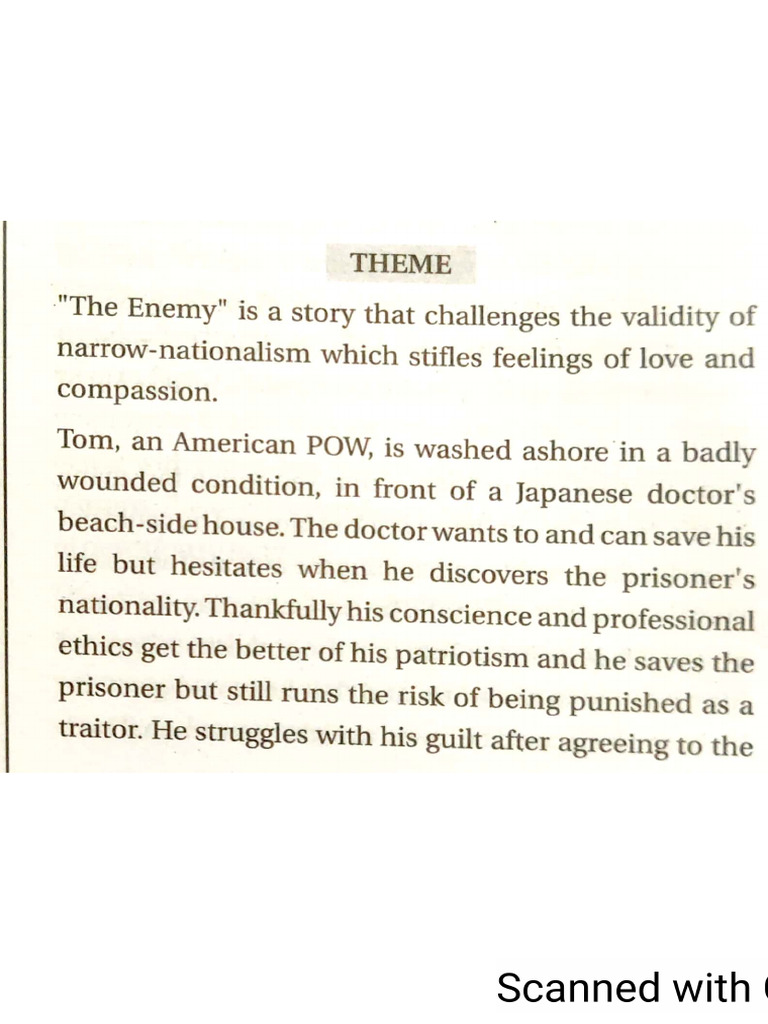 The Enemy Notes & QnA | PDF