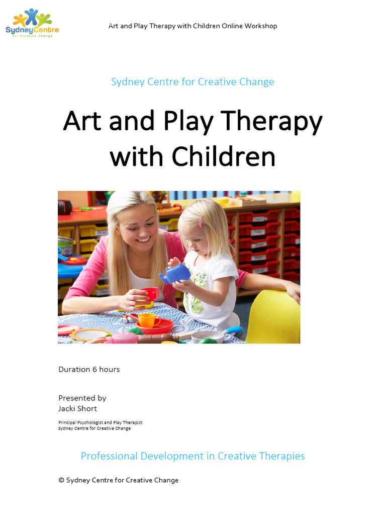 Online Art and Play Therapy Workshop | PDF | Play Therapy | Psychotherapy