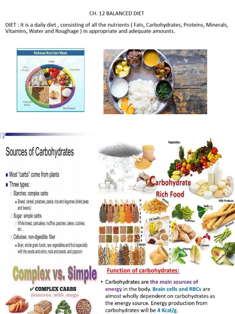 Ch. 7 Balanced Diet | PDF