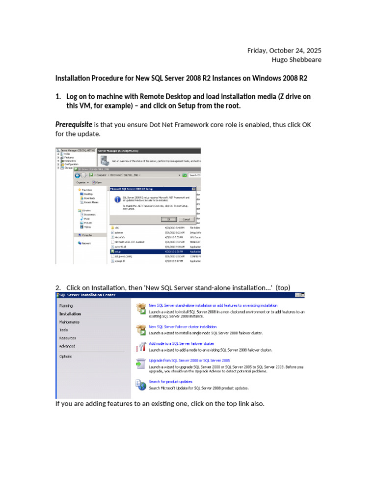 SQL Server 2008 R2 Installation Guide | PDF | Share Point | Computing