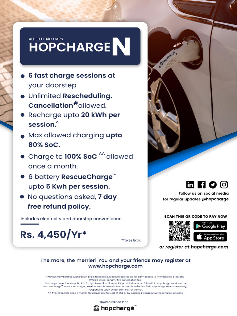 Unlimited Electric Car Charging Plan | PDF