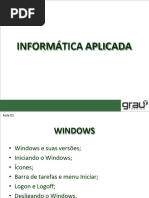 Elementos do Ambiente de Trabalho Windows | PDF | Janela (informática ...