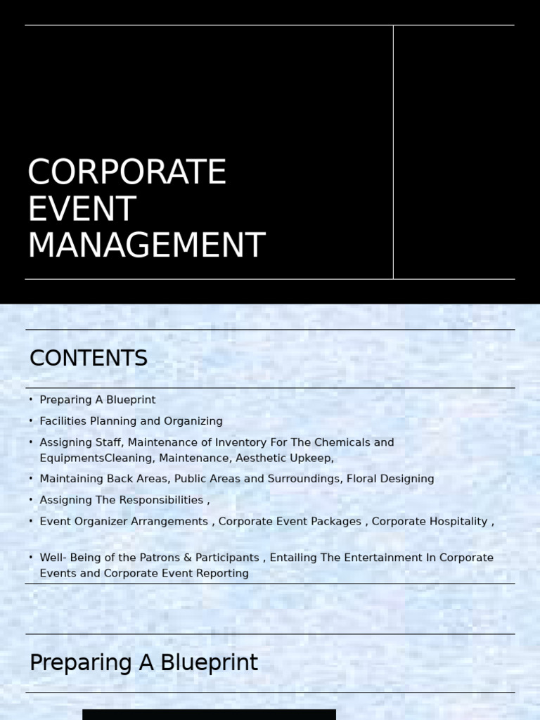 Corporate Event Management Guide | PDF