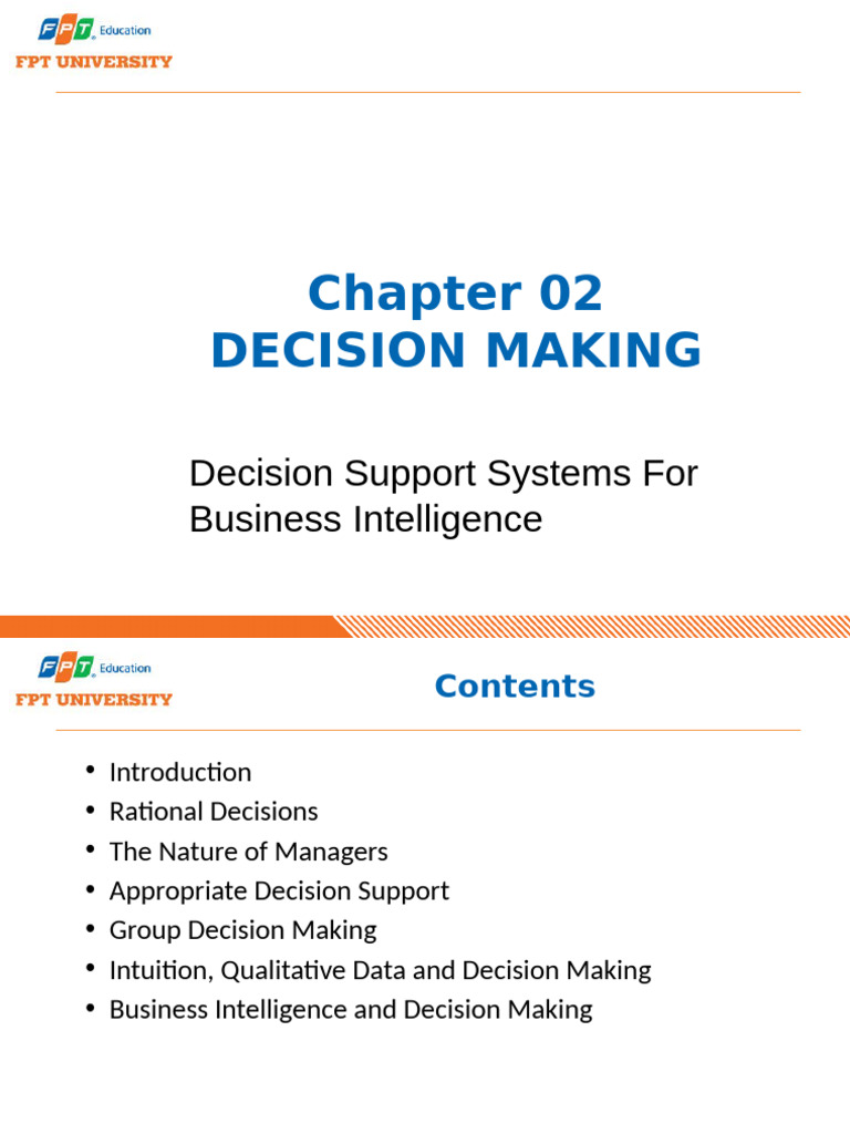 Chapter 02 Decision Making | PDF | Rationality | Decision Making