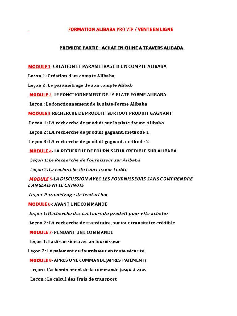 Programme Formation Vip Pro | PDF