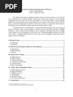 Download Facebook and the Social Dynamics of Privacy by Pascal Van Hecke SN9377908 doc pdf