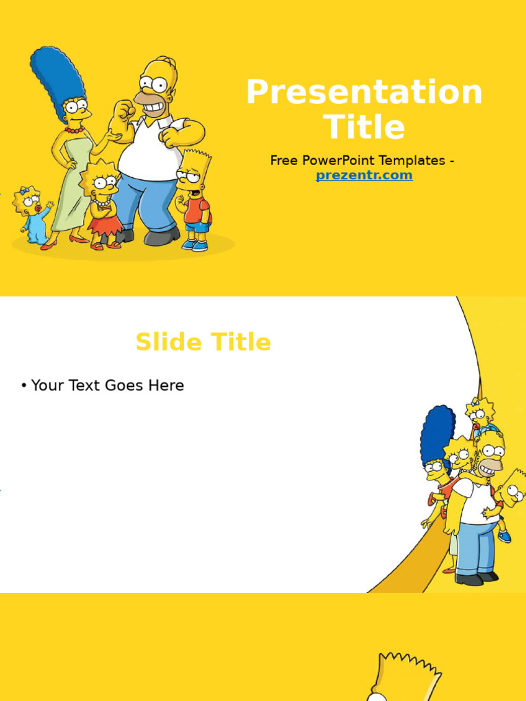 The Simpsons PowerPoint Template | PDF