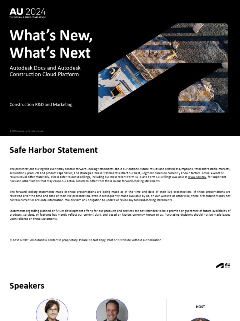 CS1574 - What S New What S Next in Autodesk Docs and The Autodesk ...