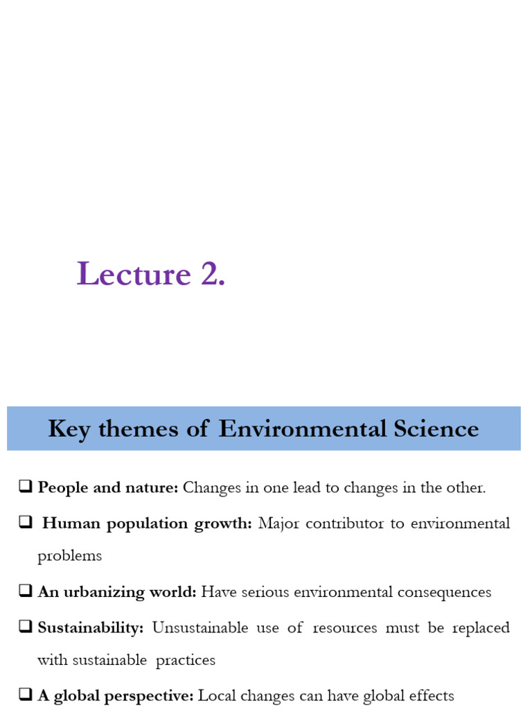 Environmental Science Concepts Overview | PDF | Gaia Hypothesis | Drought