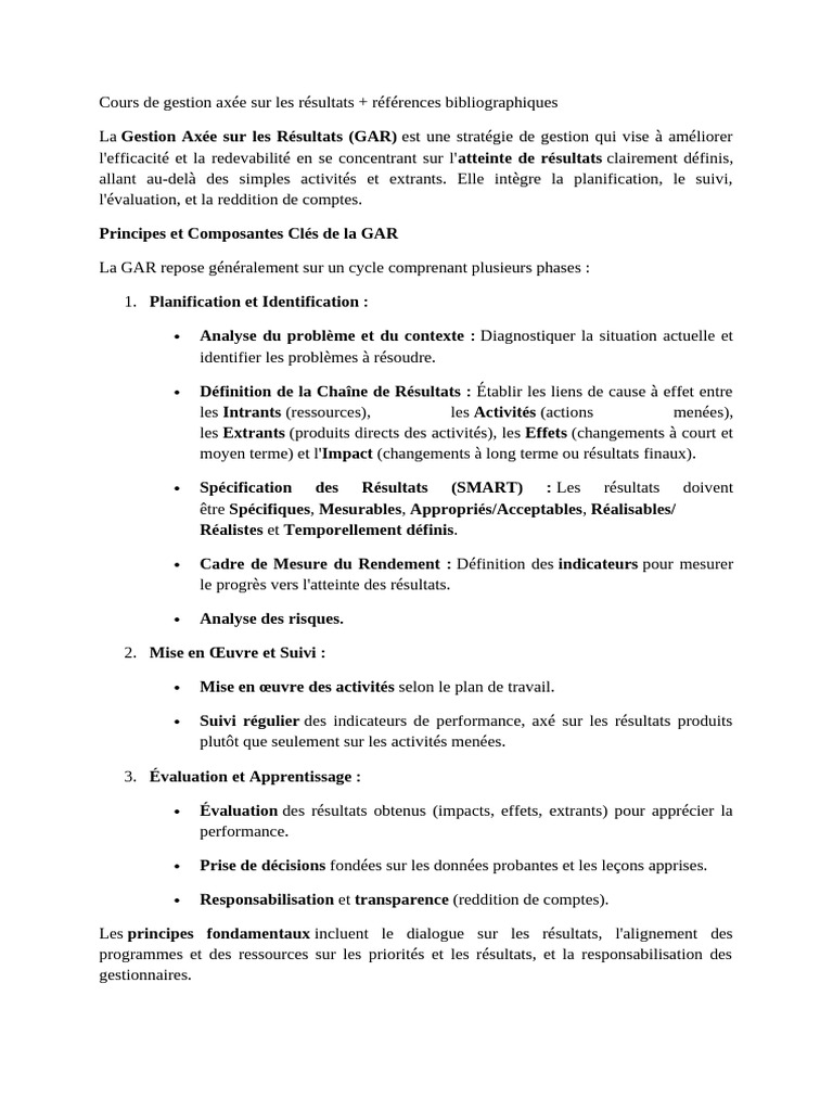 Module de formation GAR en PDF | PDF | Gestion des risques