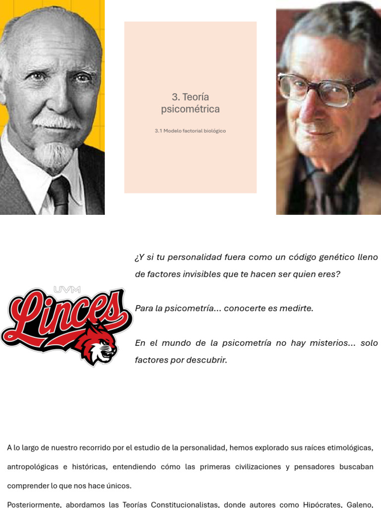Teoría Psicométrica y Modelo PEN de Eysenck | PDF | Las emociones ...