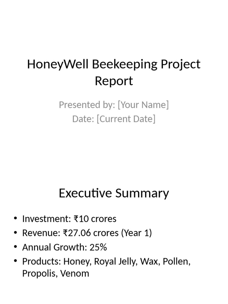HoneyWell Beekeeping Project | PDF