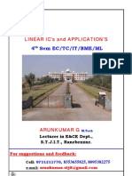 4th Sem LIC 1st Chapter Notes by Arunkumar G, Lecturer in E&C Dept., T Ranebennur