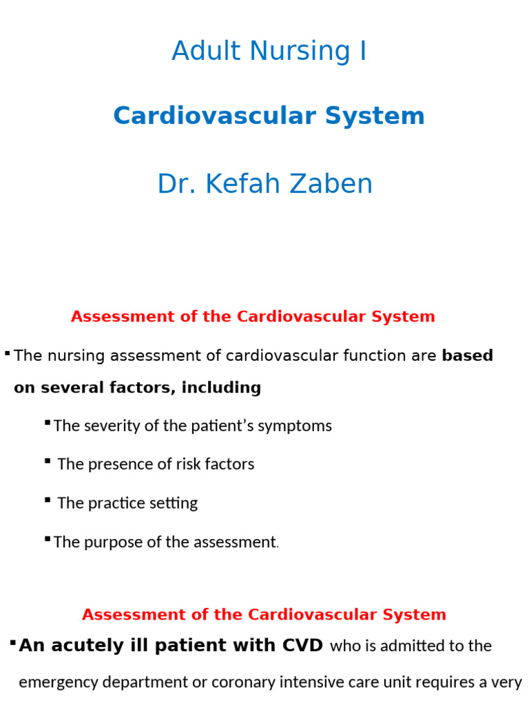 Assess S Ment of Cardiac 0121747208564 | PDF | Myocardial Infarction ...