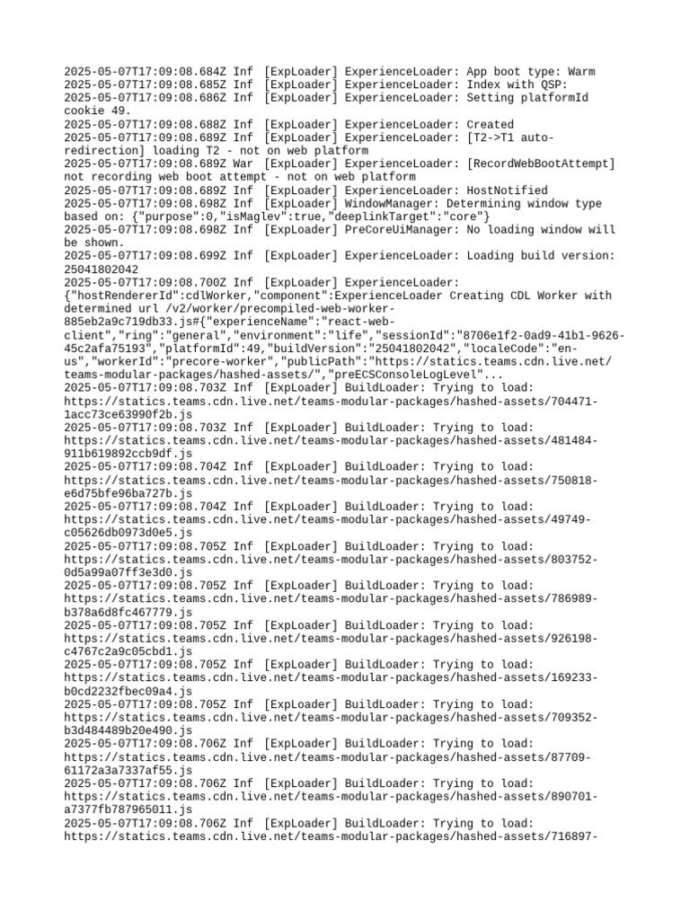 ExperienceLoader App Boot Log | PDF | System Software | Software