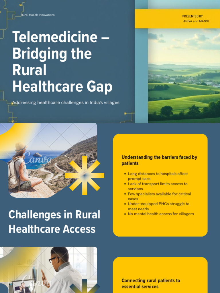Presentation - Telemedicine - Bridging The Rural Healthcare Gap | PDF