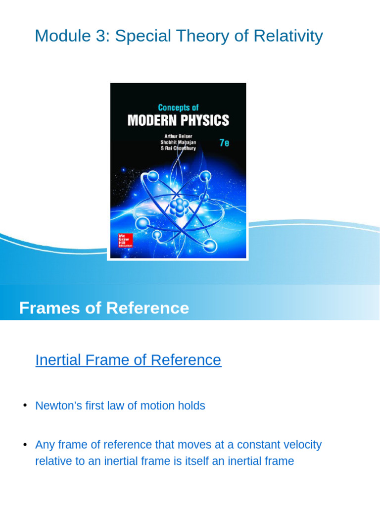 Special Theory of Relativity Overview | PDF
