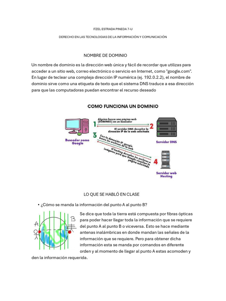 Nombres de Dominio y Redes IP | PDF | Red de computadoras | Internet
