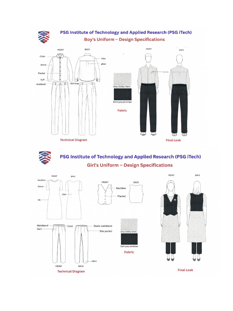 Uniform Pattern (Boys & Girls) | PDF