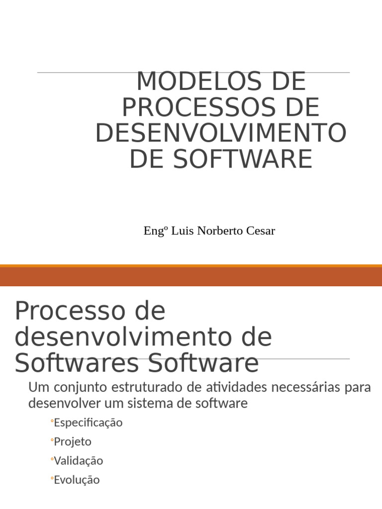 Modelos de Processos de Desenvolvimento de Software | PDF | Protótipo ...