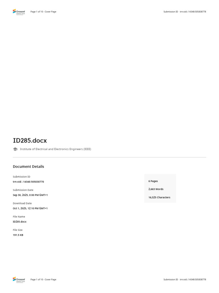 ID285.docx: Document Details | PDF | Writing | Publishing